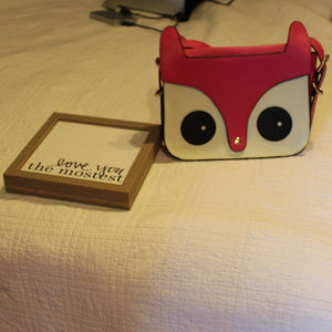 Mellow World Pink Fox Bag with Extra Strap